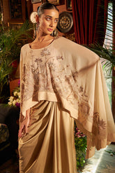 Beige Embroidered kaftan - Shreeka